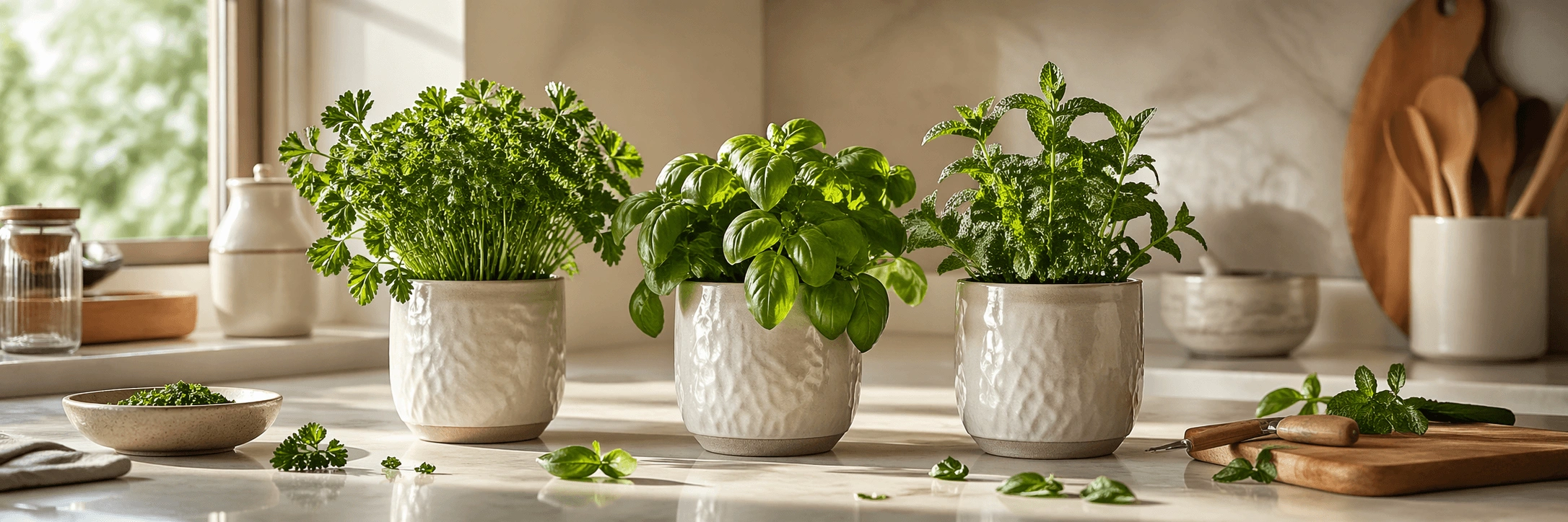 Mutfakta Yetişen Bitkiler: Maydanoz, Fesleğen ve Nane