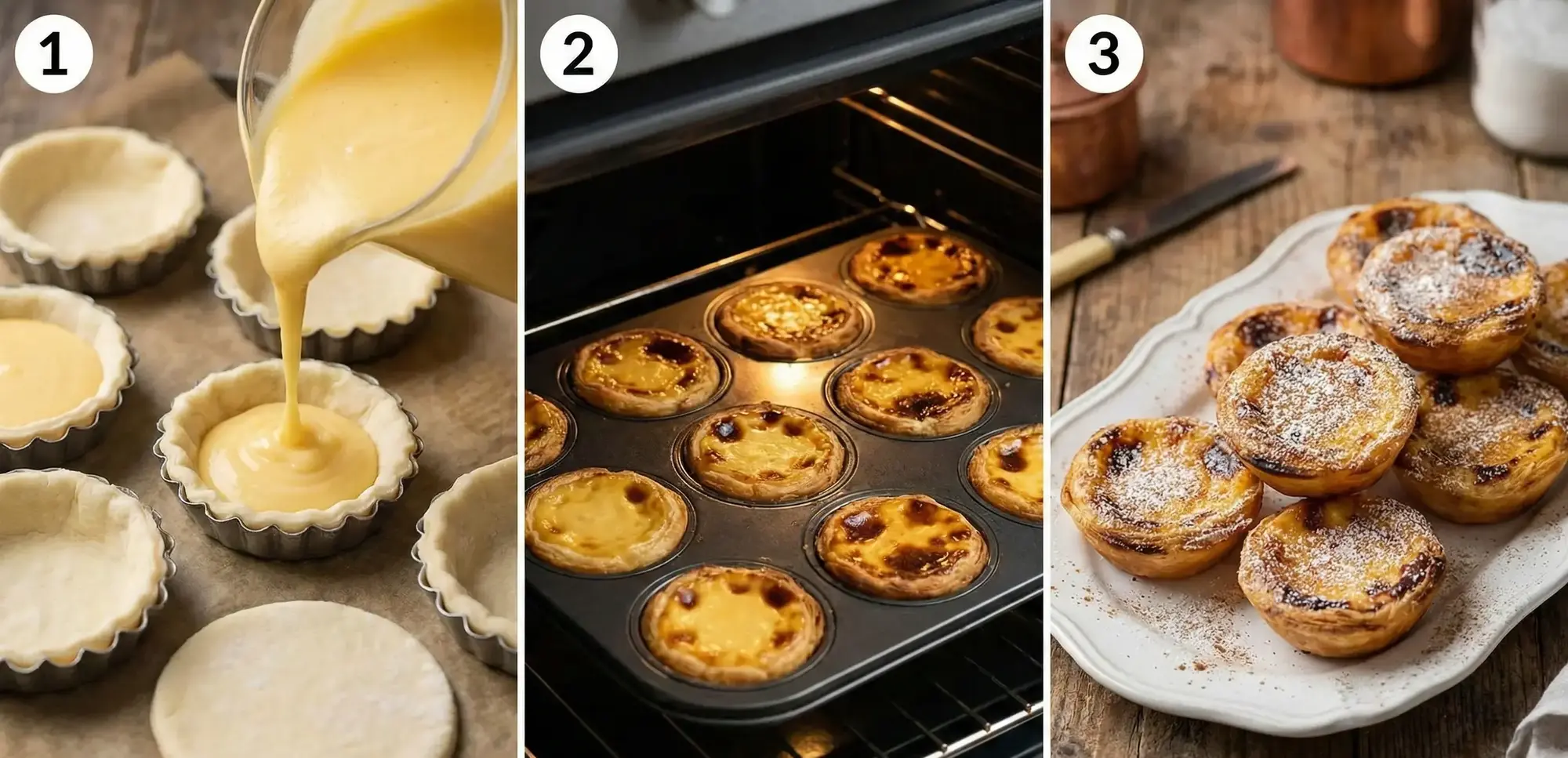 Evde Orijinal Portekiz Tatlısı Pastel de Nata Tarifi