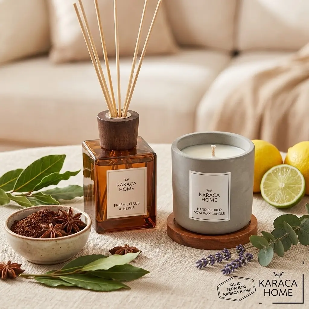 Evdeki Ağır Yemek Kokusunu Anında Yok Eden Oda Kokusu, Çubuk ve Mum Seçimi