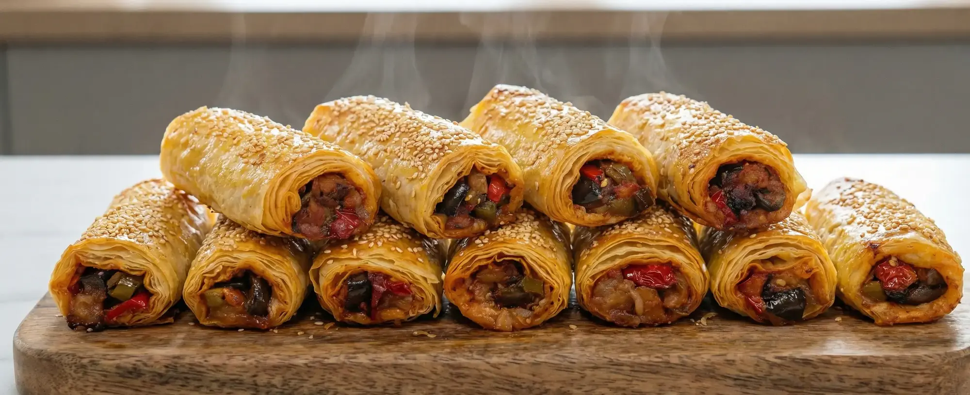 Hazır Yufkadan El Açması Tadında Patlıcanlı Börek Tarifi