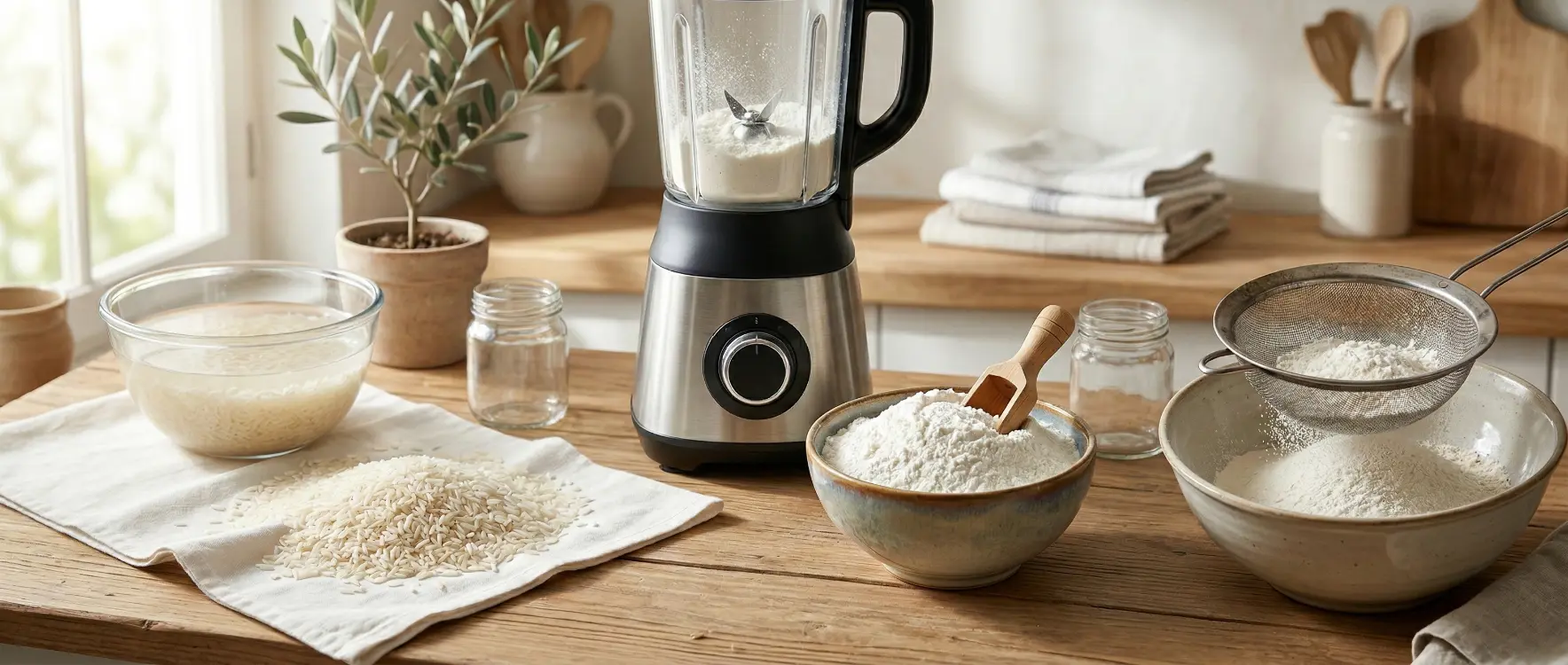 Evde Doğal Katkısız Pirinç Unu Nasıl Yapılır?