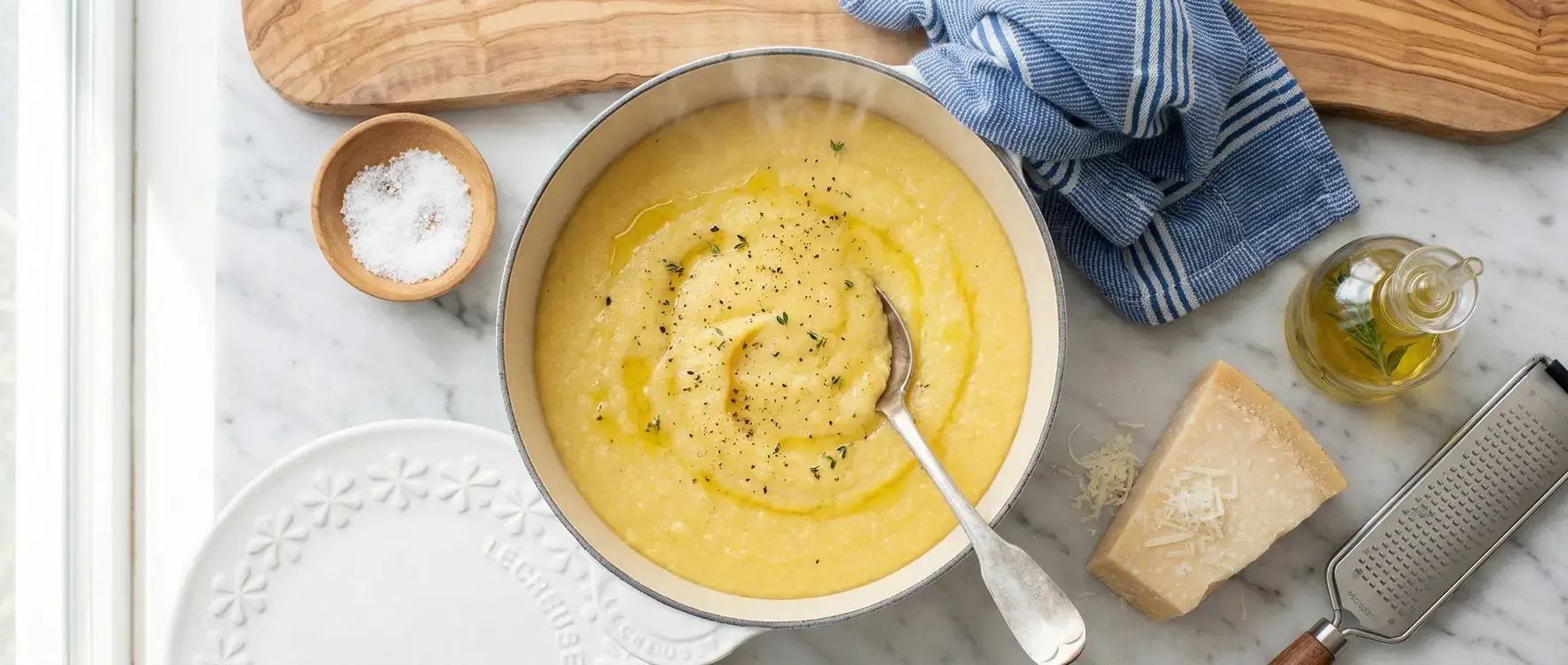Polenta Tarifi: Kremamsı İtalyan Mısır Lapası