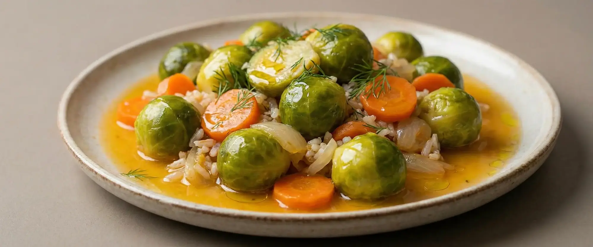 Portakal Soslu ve Pirinçli Brüksel Lahanası Yemeği Tarifi