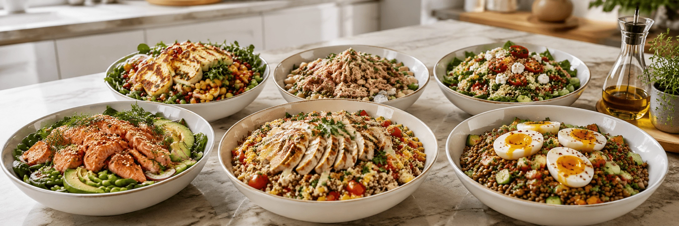Protein Kaynağı Yüksek Salata Tarifleri