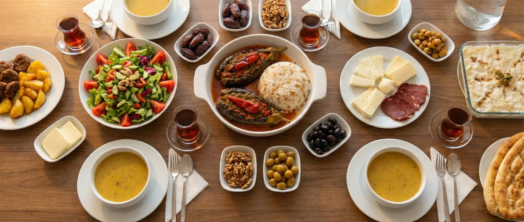 İftarda Ne Yenir? Mideyi Yormayan En Lezzetli İftar Yemekleri ve Menü Önerileri