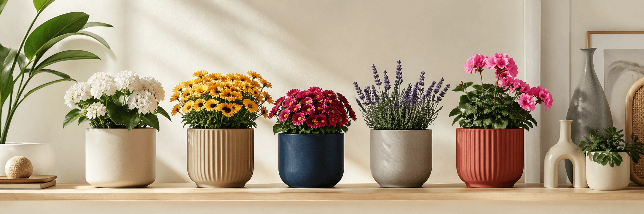 Çiçekler ve Saksı Renk Uyumu: Dekorasyon Rehberi