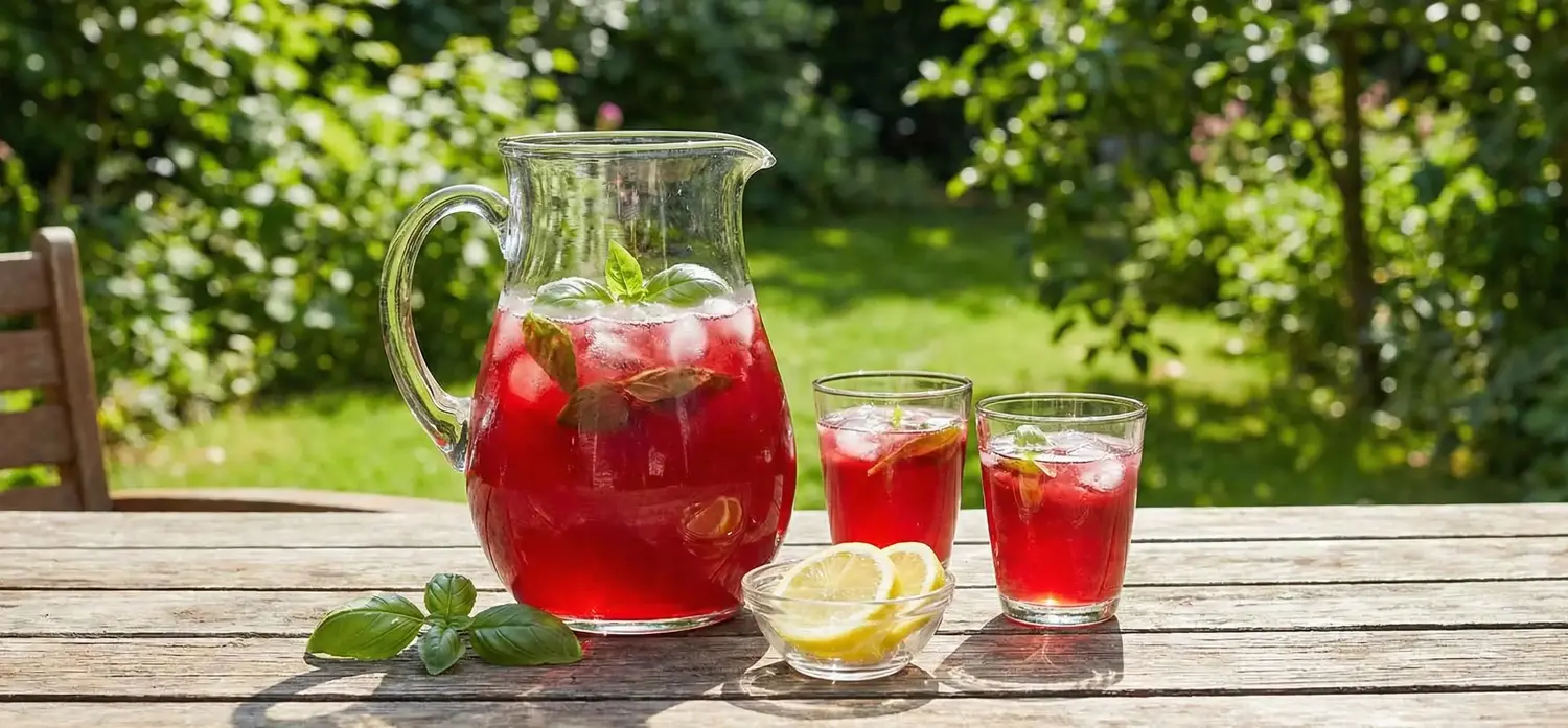 Rengiyle Büyüleyen Orjinal Reyhan Şerbeti Tarifi