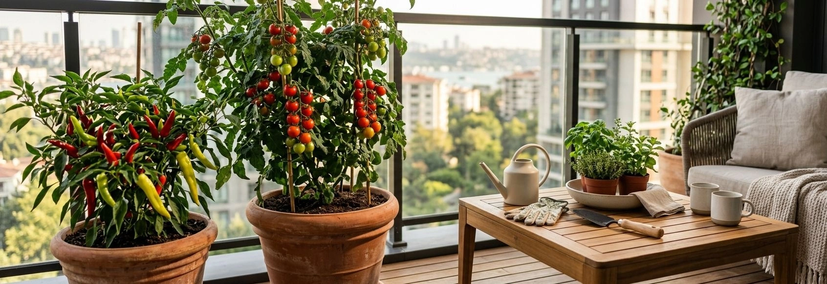 Saksıda Domates ve Biber Yetiştirme Rehberi