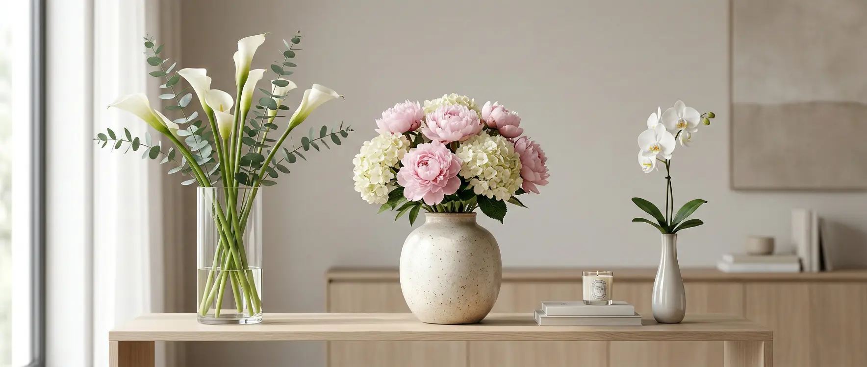 Salon Dekorasyonunda Vazo Seçimi: Hangi Çiçek Hangi Model Vazoda Şık Durur?