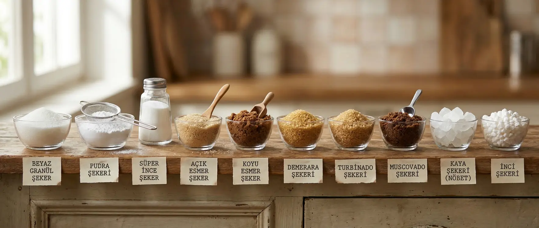 Şeker Çeşitleri Nelerdir? Tüm Şeker Türleri ve Özellikleri