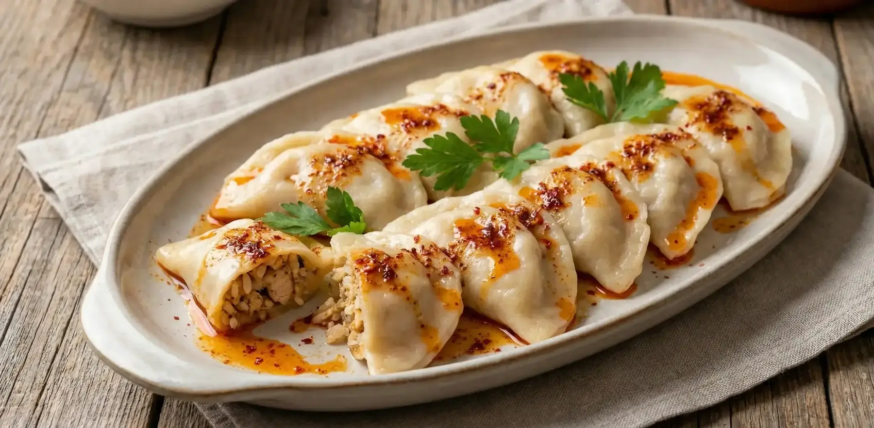 Tavuklu ve Pirinçli Yöresel Mantı Şemşemok Tarifi