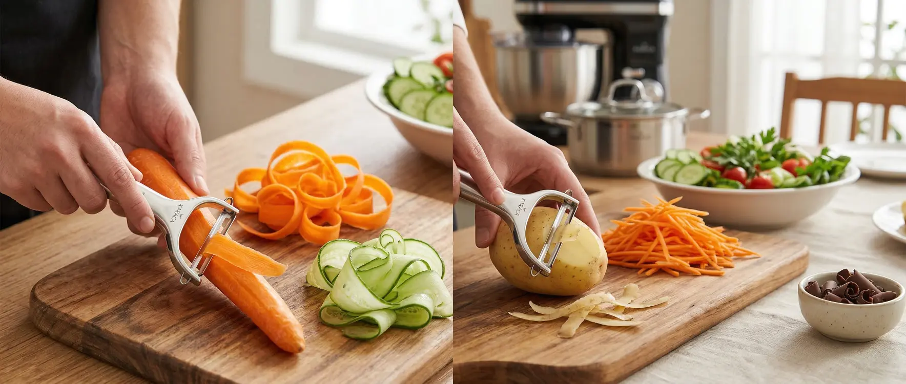 Sebze Soyacağı (Peeler) Sadece Kabuk Soymak İçin mi Kullanılır? Jülyen ve Havuç Kurdele Hileleri