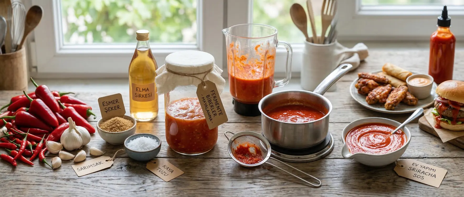 Sriracha Sos Nedir? Ev Yapımı Tarifi ve Kullanım Alanları
