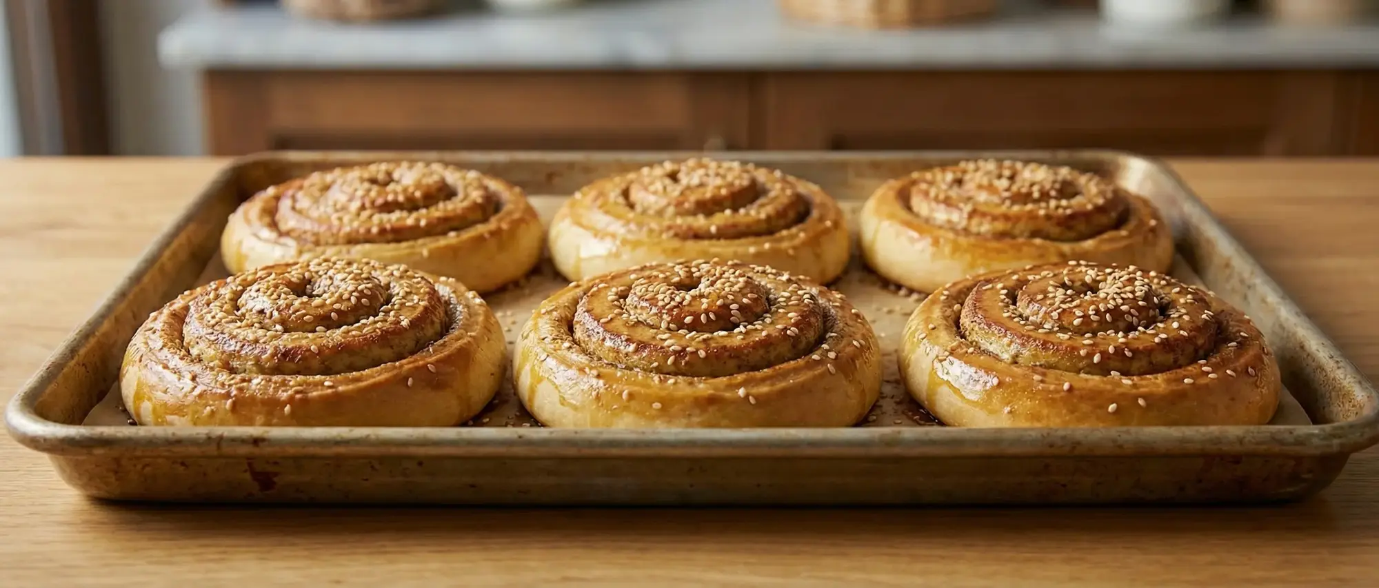 Tel Tel Ayrılan Fırınlardaki Gibi Tahinli Çörek Tarifi