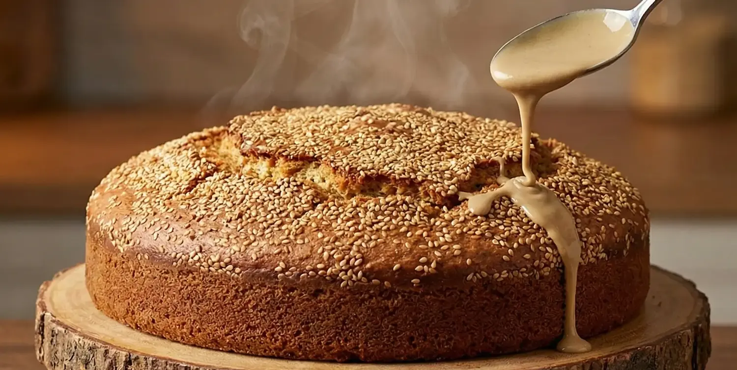 Sünger Kıvamında Mis Gibi Kokan Tahinli Cevizli Kek Tarifi