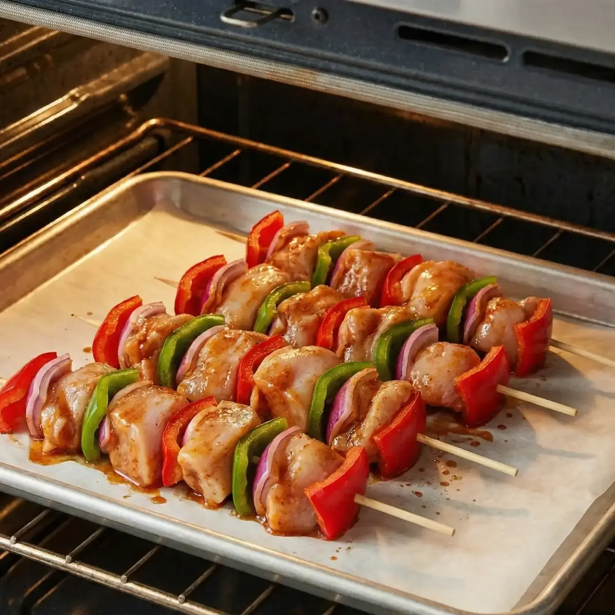 Fırında Tavuk Şiş