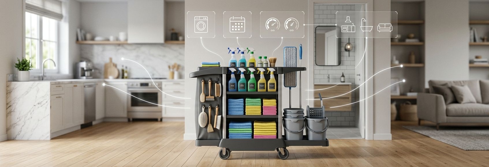 Ev Temizlik Arabası Nasıl Organize Edilir?