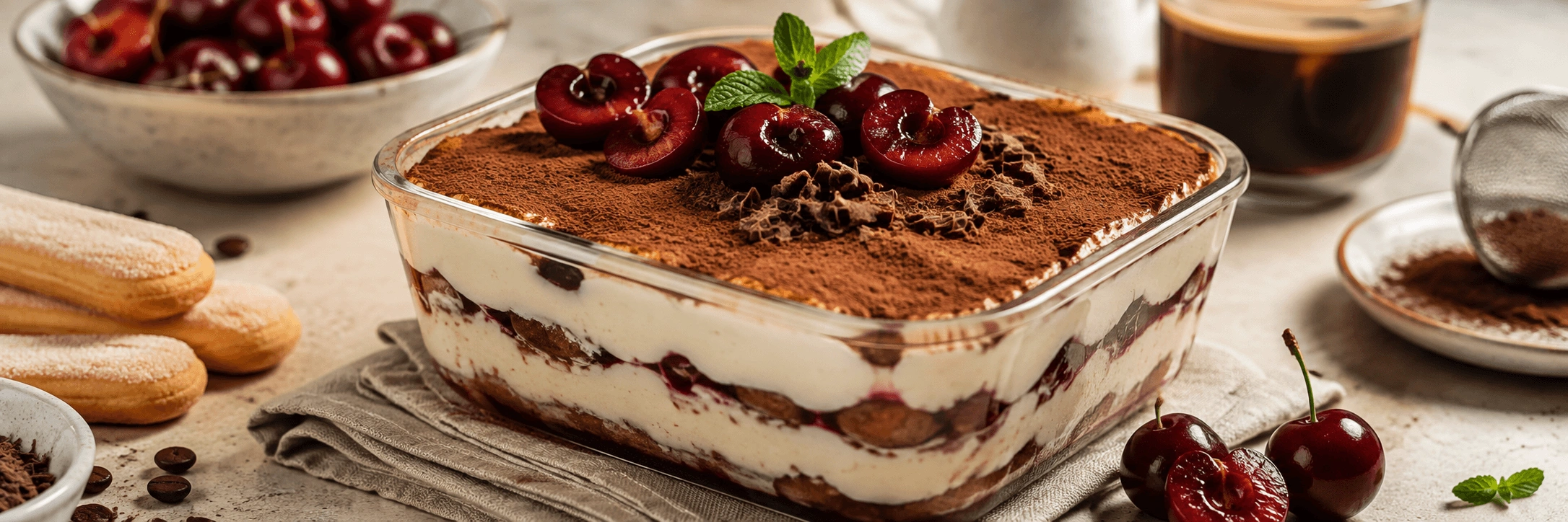Kirazlı Tiramisu Tarifi