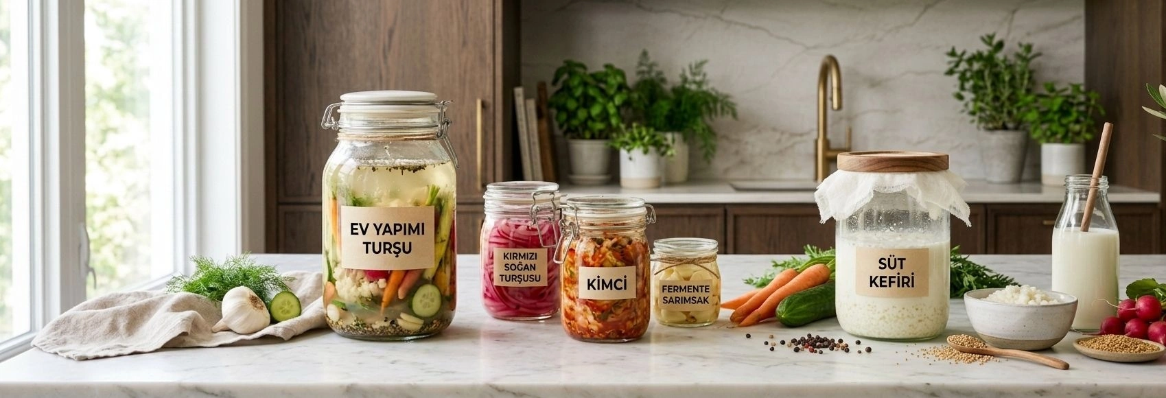 Ev Yapımı Probiyotik: Turşu ve Kefir Hazırlama