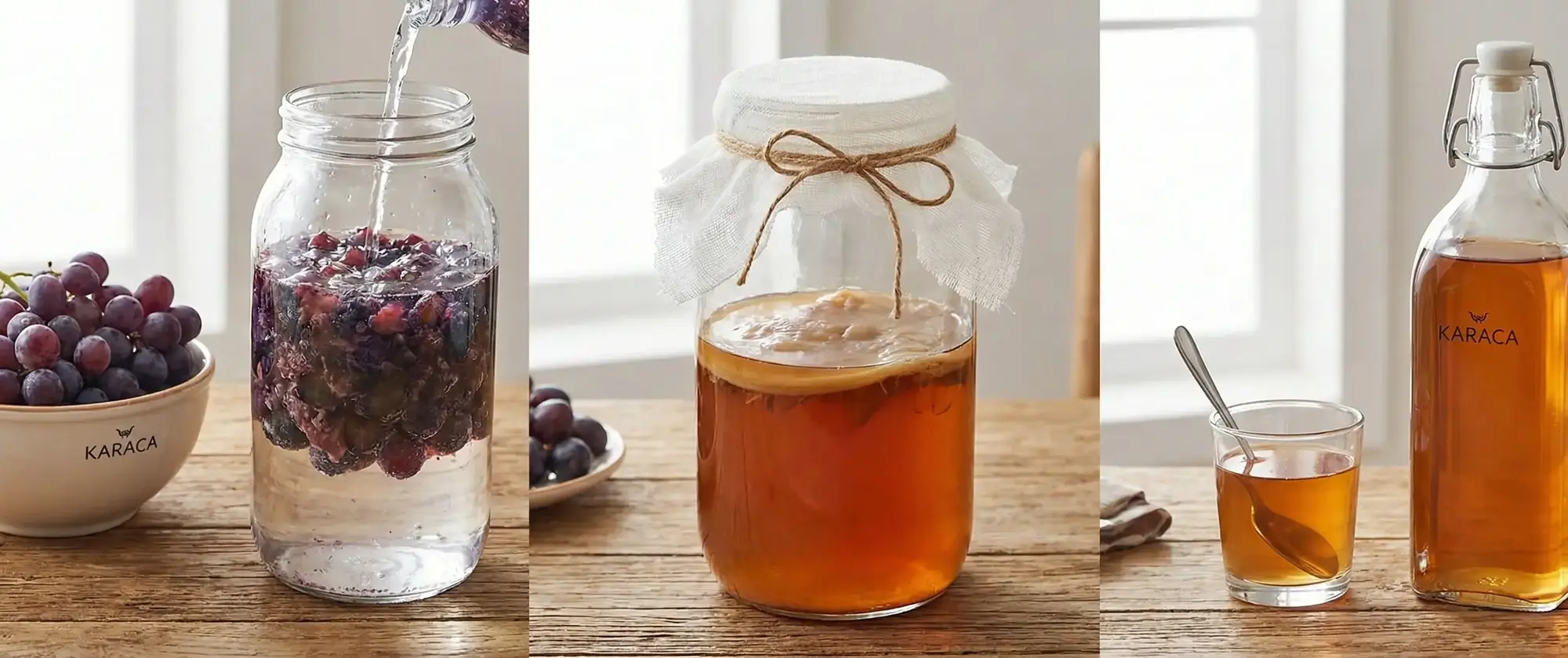 Şifa Kaynağı Ev Yapımı Doğal Üzüm Sirkesi Tarifi