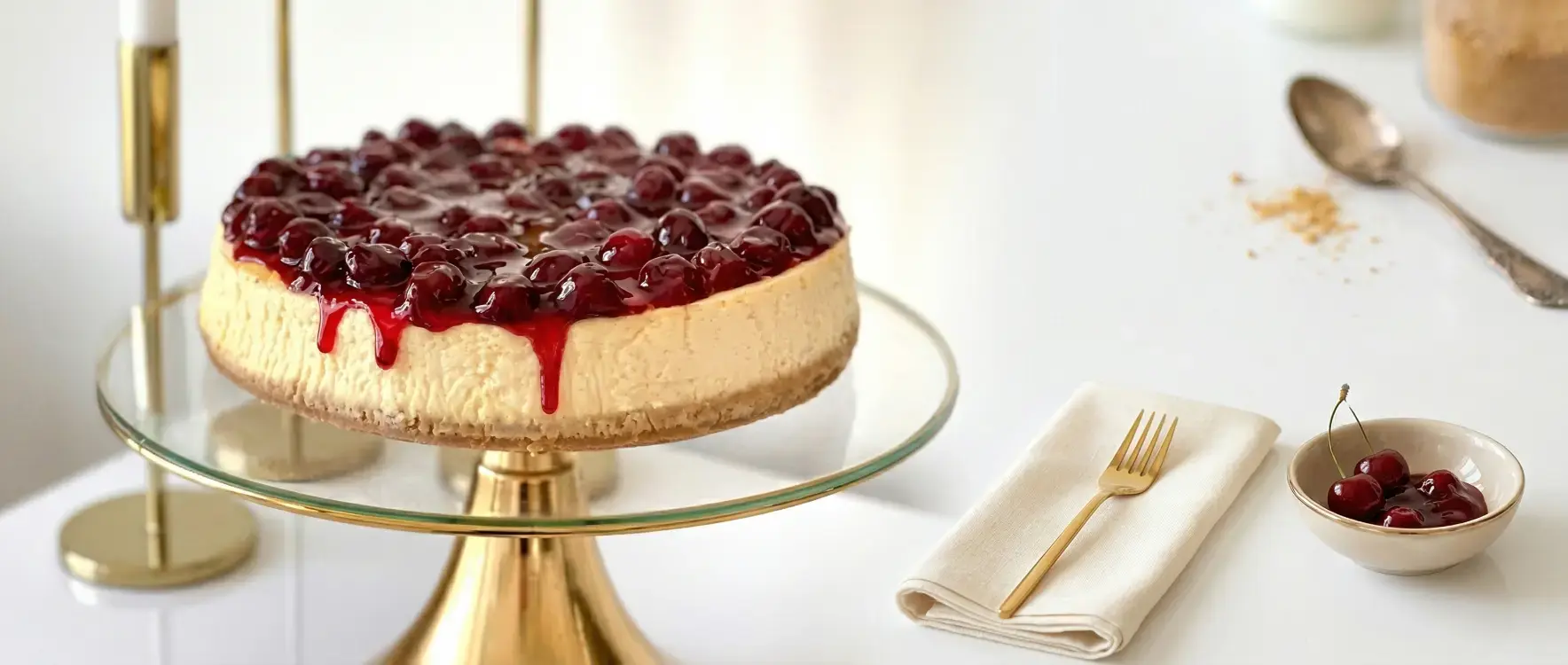 Çatlamayan Vişneli Cheesecake Nasıl Yapılır?