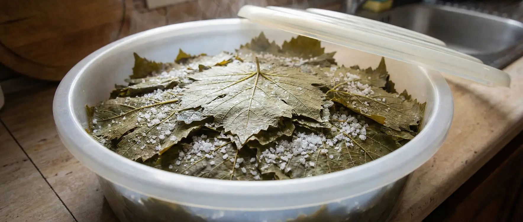 Geleneksel Yöntemlerle Uzun Ömürlü Yaprak Salamurası Nasıl Yapılır?