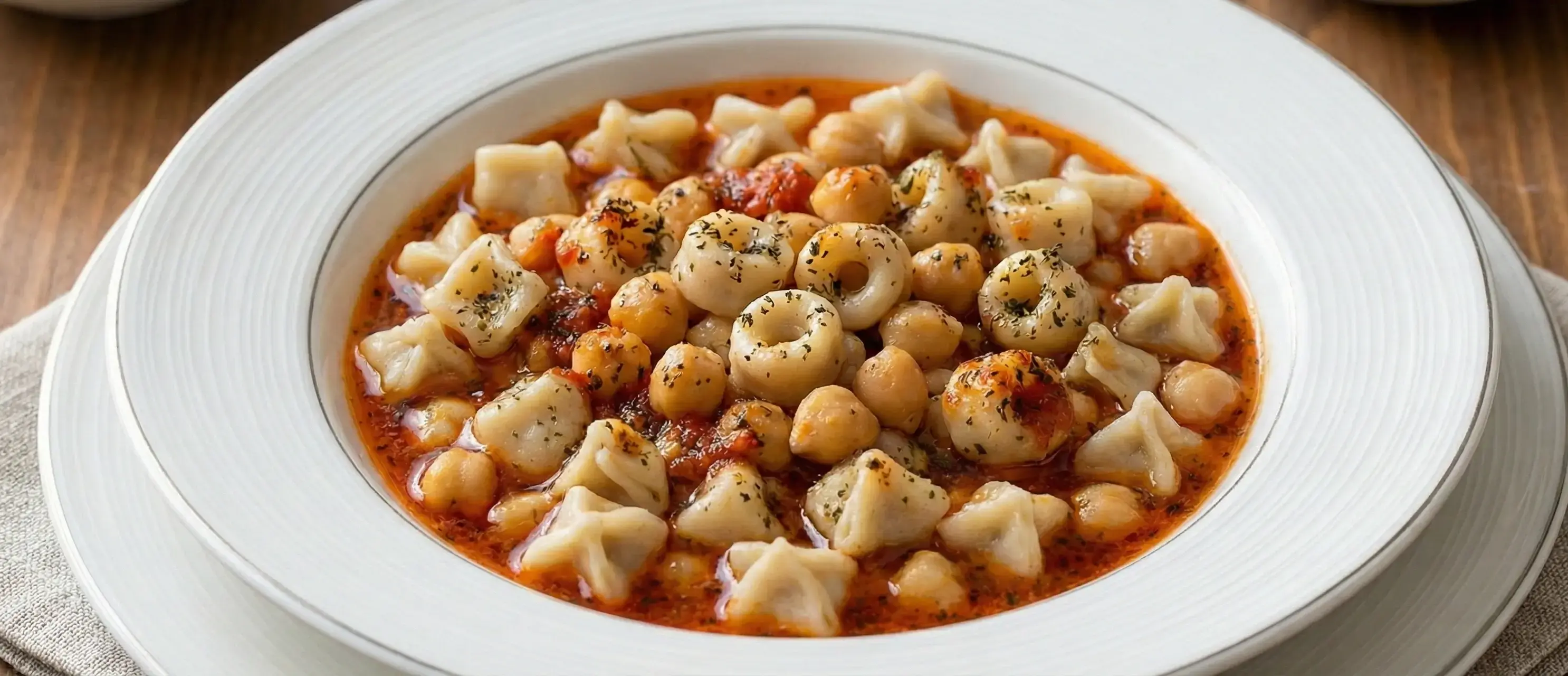 Tek Başına Bir Ziyafet: Mantılı ve Nohutlu Yüksük Çorbası Tarifi