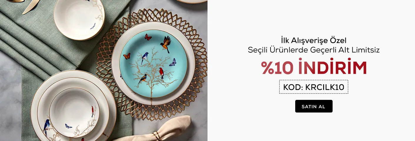 Karaca İlk Alışverişe % 10 İndirim Kodu [SEÇİLİ ALT LİMİTSİZ