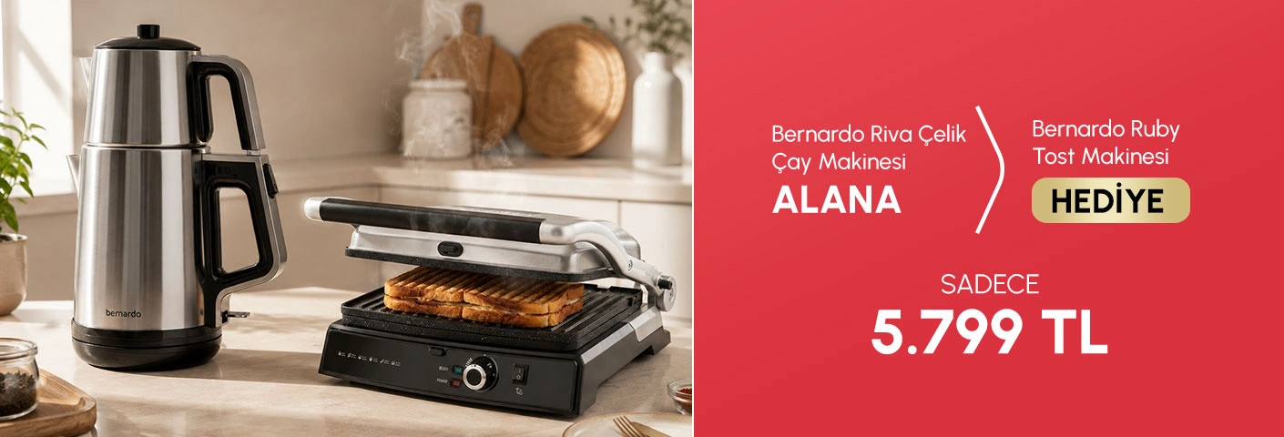 Riva Çay Makinesi Alana Ruby Tost Makinesi Hediye
