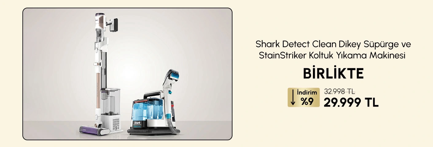 Shark StainStriker Koltuk Yıkama Makinesi ile Detect Clean&Empty Süpürge 29.999 TL
