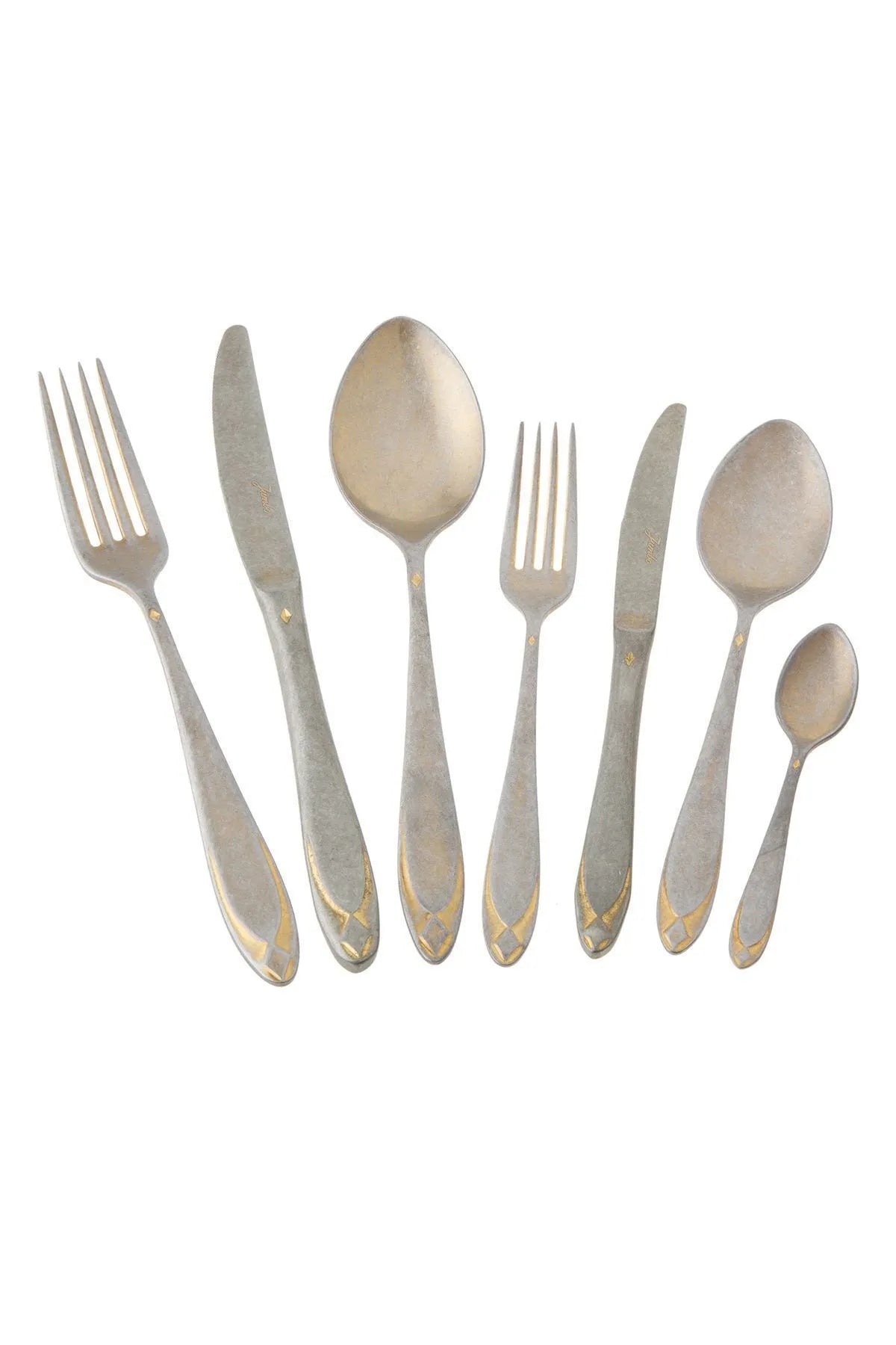 Jumbo Morfeu Antika Gold 12 Kişilik 84 Parça Çatal Kaşık Bıçak Takımı