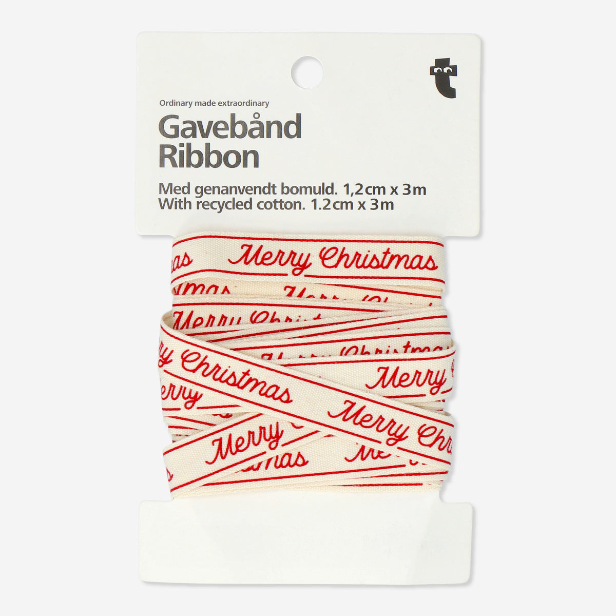 Flying Tiger Copenhagen Merry Christmas Yazılı Kurdele 3 m