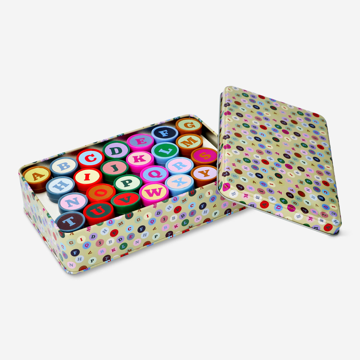 Flying Tiger Copenhagen Harfli Metal Kutuda Damga Seti