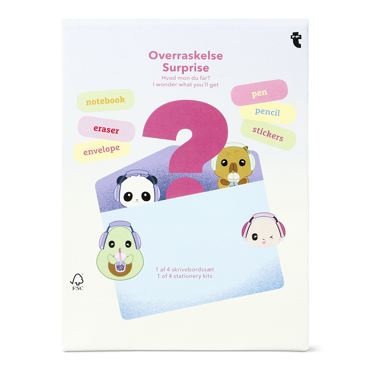 Flying Tiger Copenhagen Hayvan Desenli Sürpriz Kırtasiye Kiti