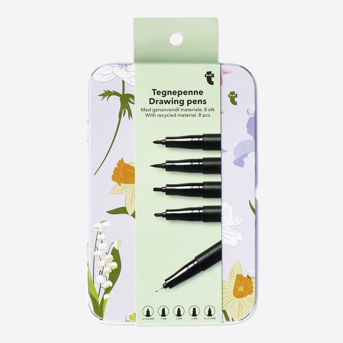 Flying Tiger Copenhagen Metal Kutulu 8'li Çizim Kalemi Seti