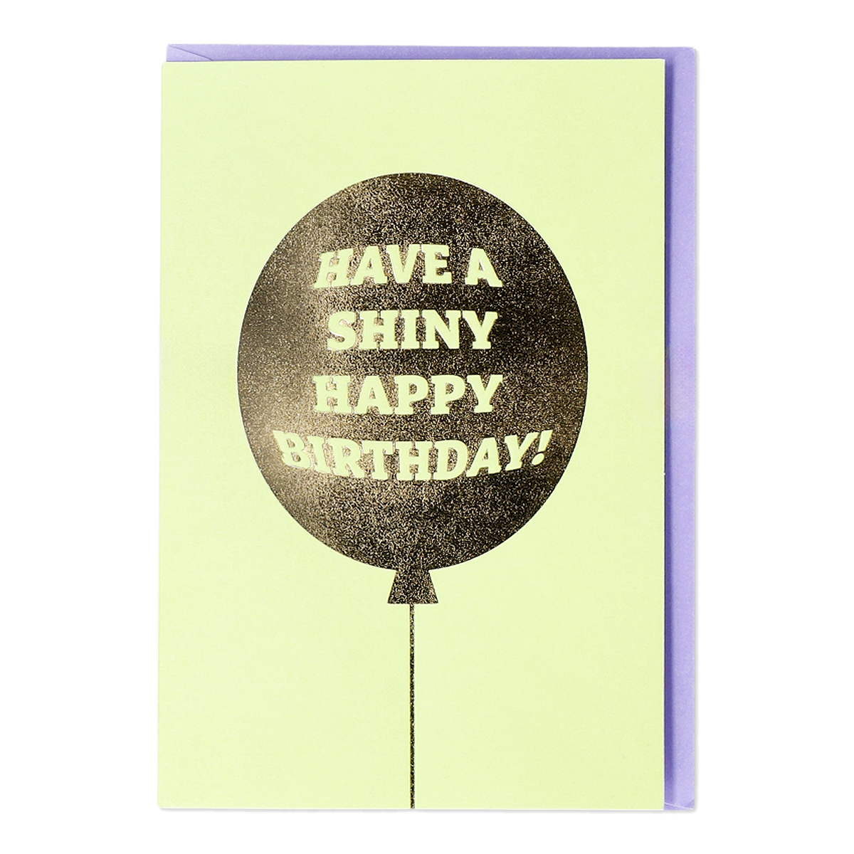 Flying Tiger Copenhagen Gold Balon Detaylı Yeşil Doğum Günü Kartı