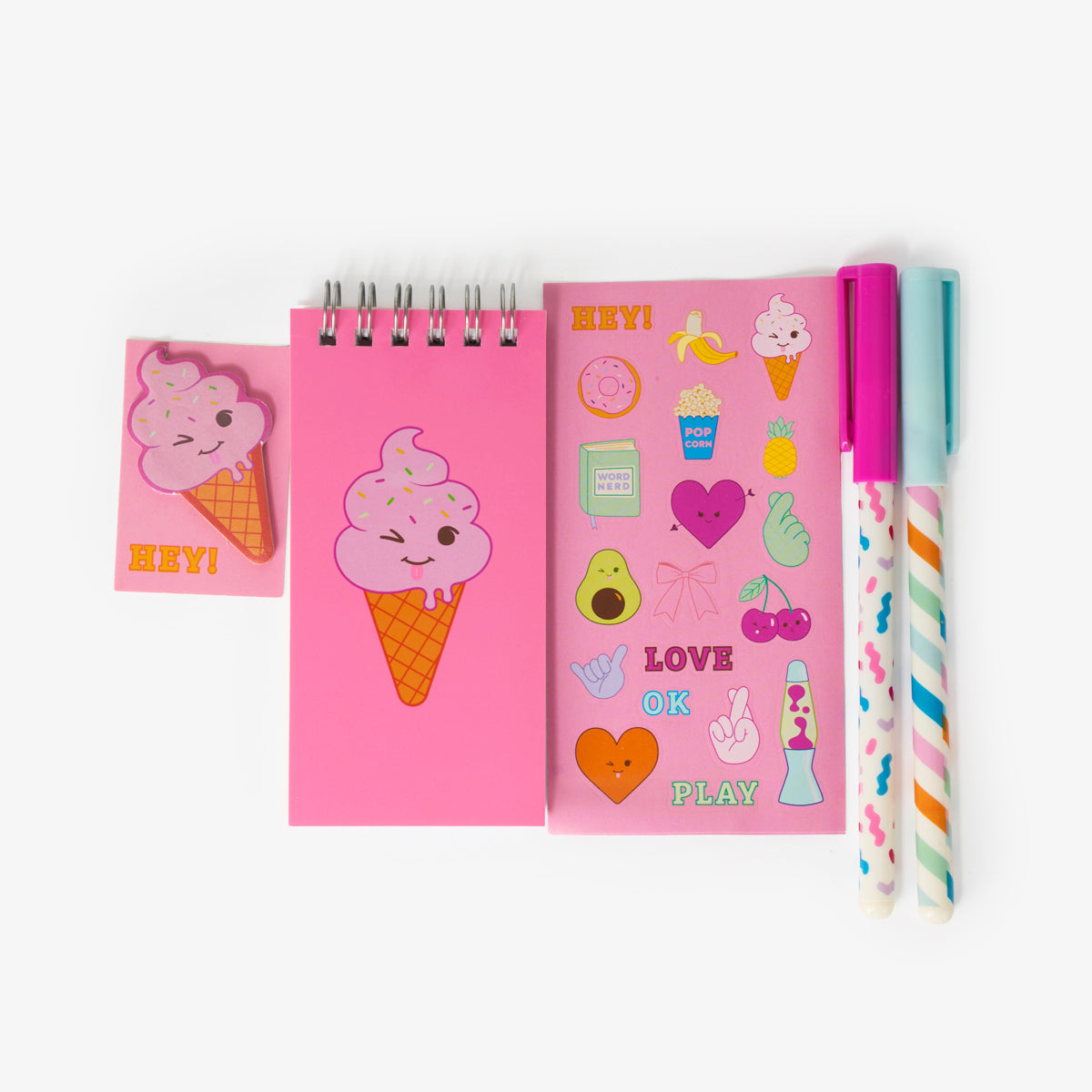 Flying Tiger Copenhagen Dondurma Temalı Çantalı Kırtasiye Seti