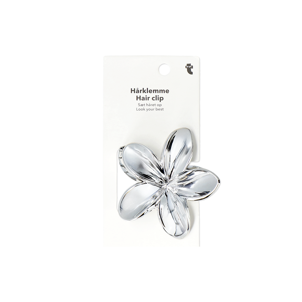 Flying Tiger Copenhagen Gümüş Çiçek Şeklinde Kıskaçlı Toka