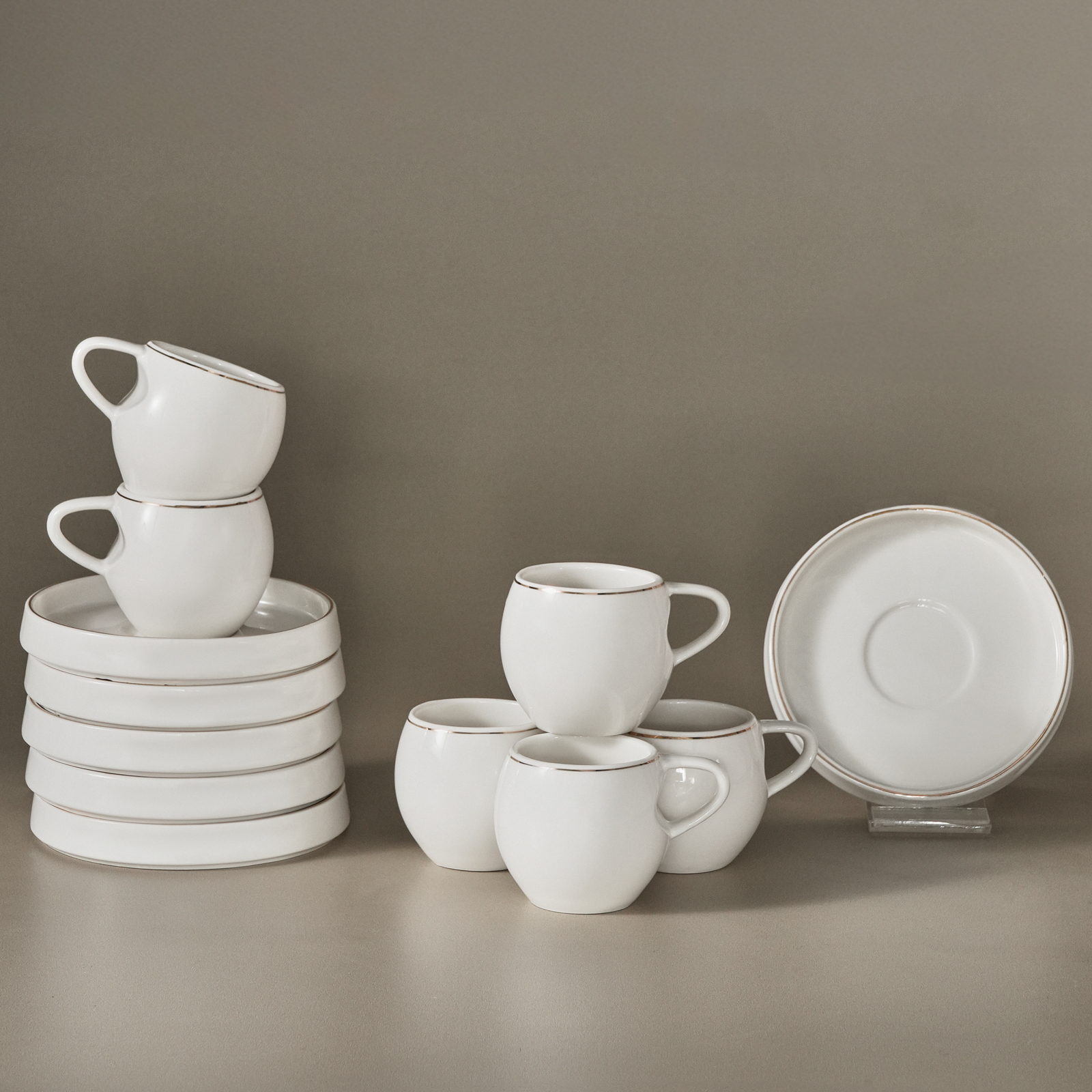 Karaca Streamline Sunset 6 Kişilik Kahve Fincan Takımı 100 ml