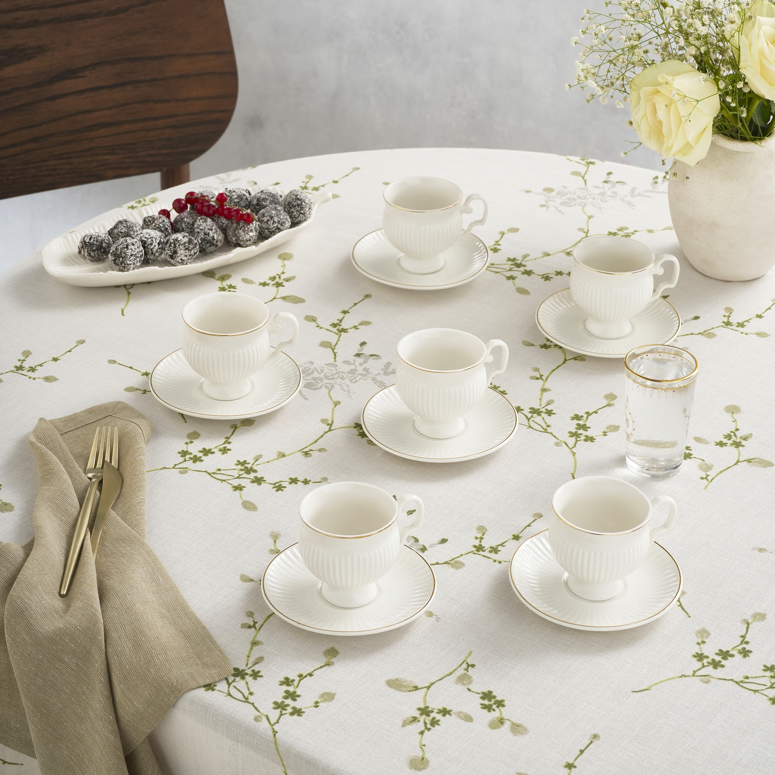 Karaca Malta 6 Kişilik Kahve Fincan Takımı 100 ml