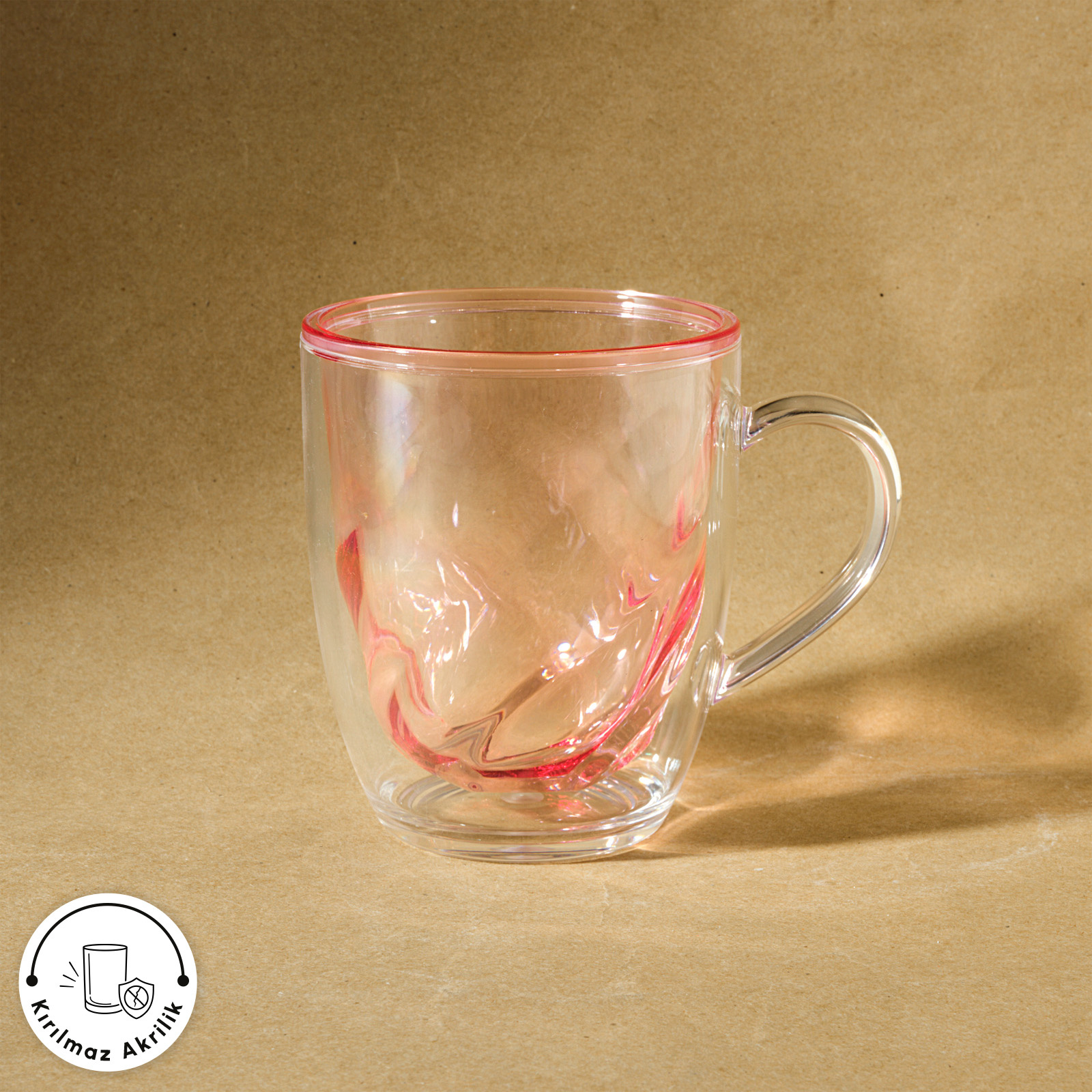 Karaca Karya Akrilik Kupa 360 Ml Pembe