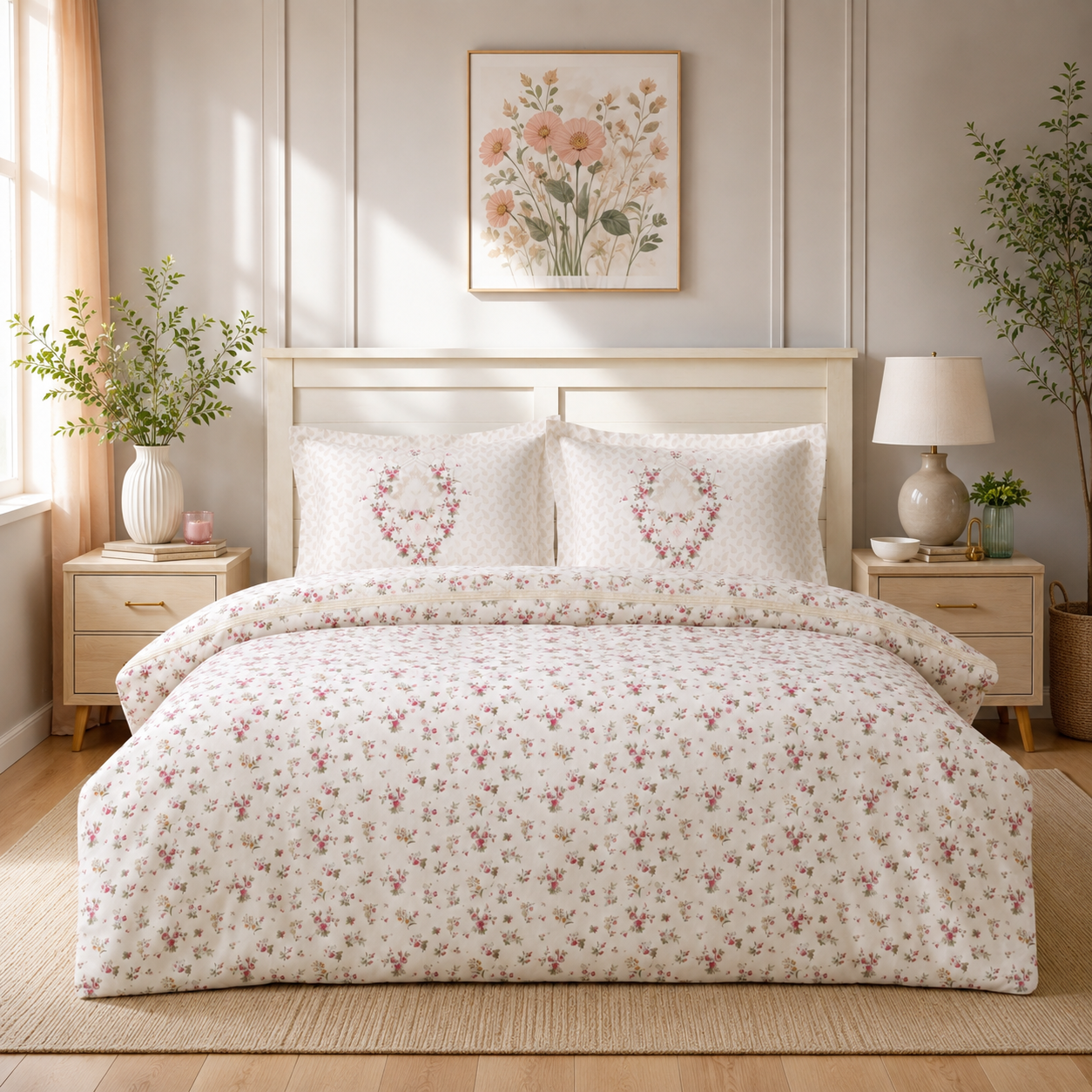 Karaca Home Sonya %100 Pamuk Çift Kişilik Nevresim Takımı Bordo