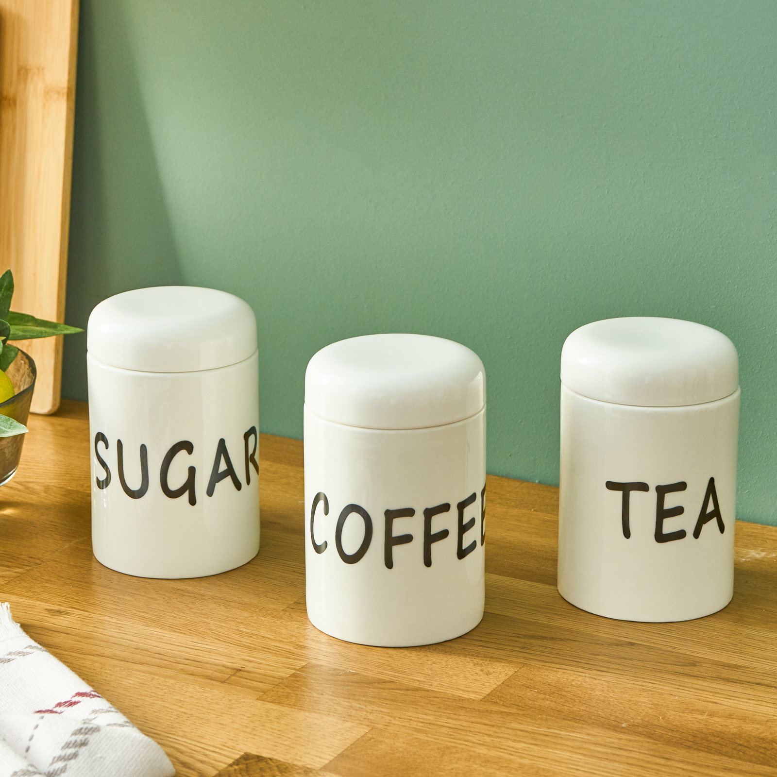 Karaca Elena Stream 3'lü Büyük Baharat Takımı Beyaz