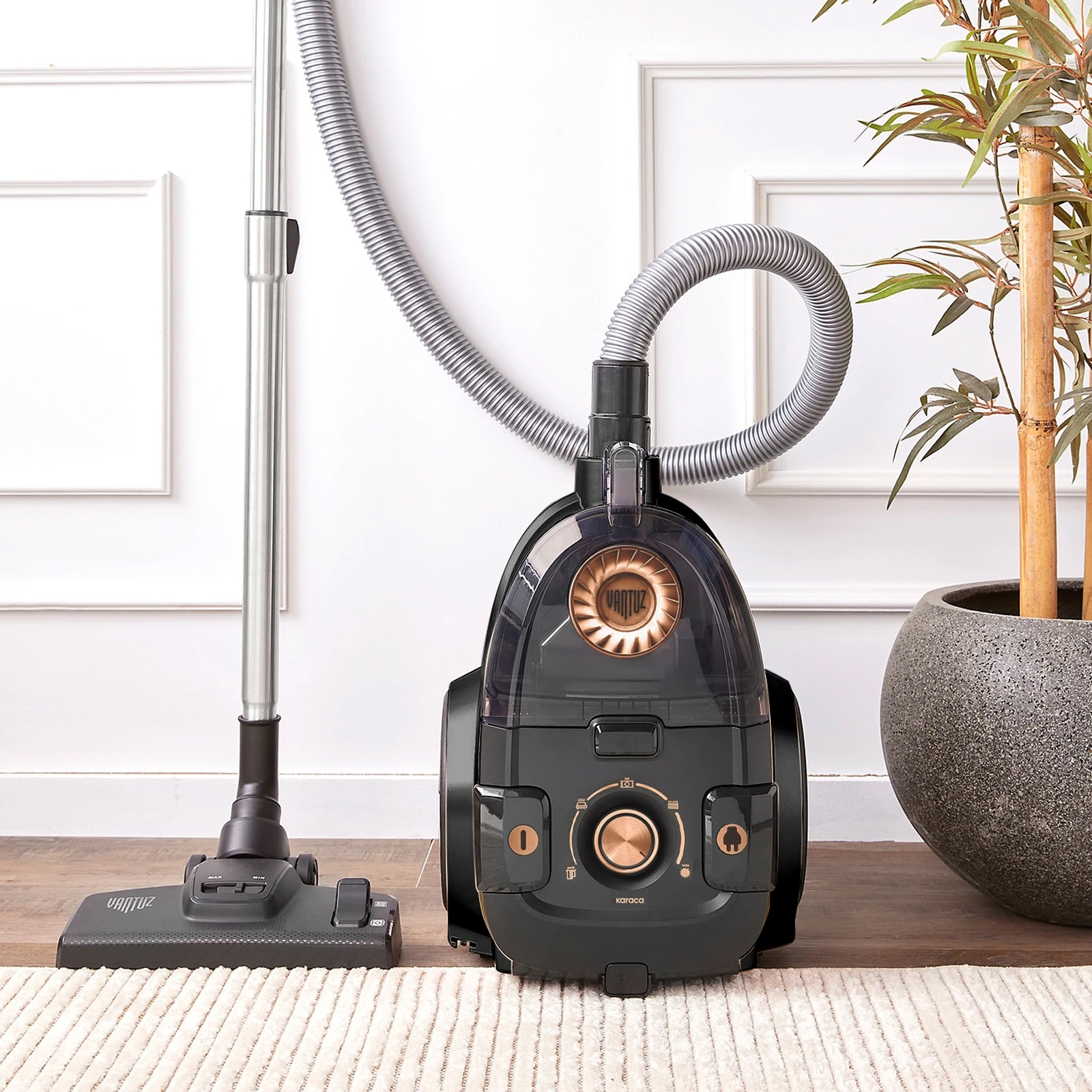 Karaca Vantuz High Force F2 Matte Black Copper Elektrikli Süpürge