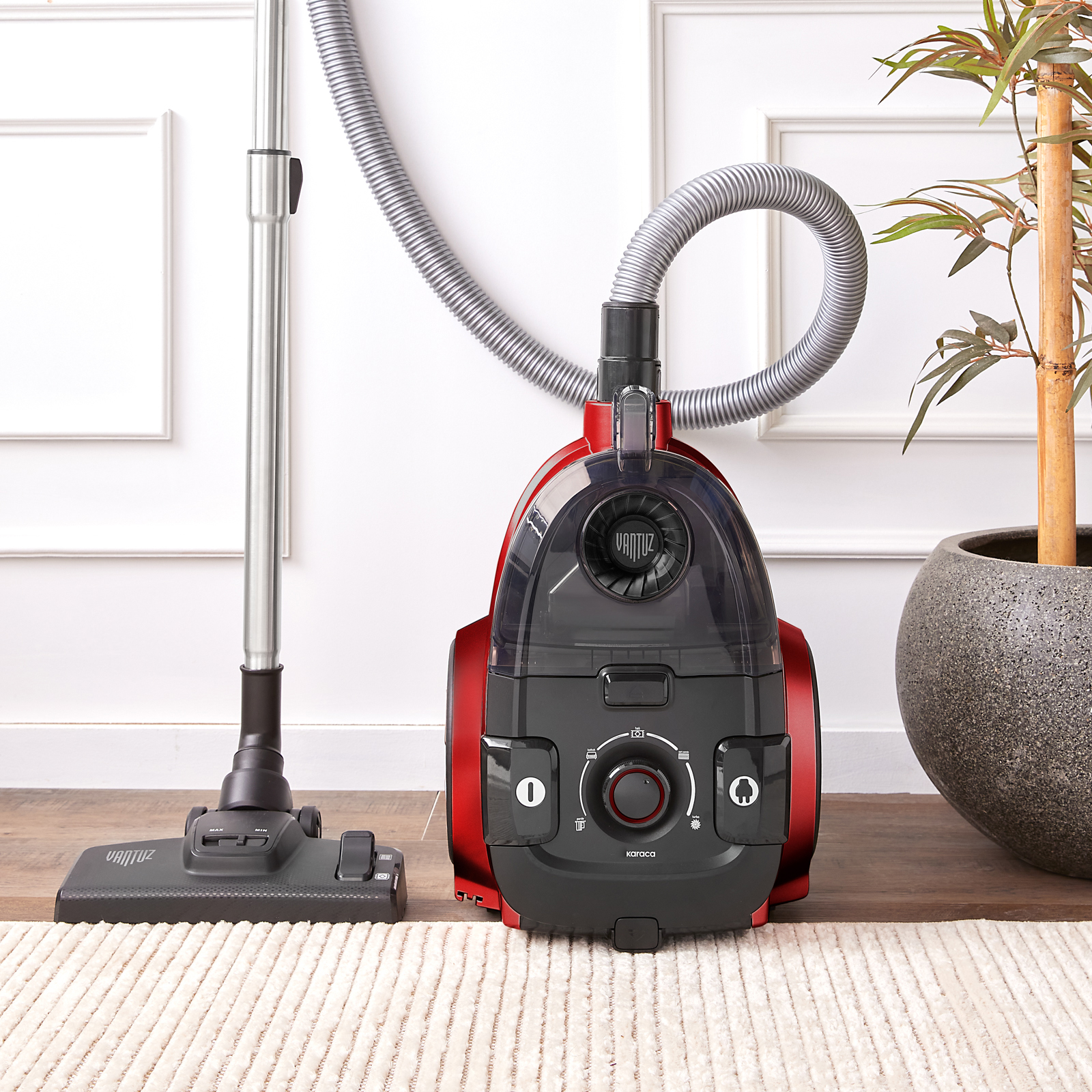 Karaca Vantuz High Force F2 Kırmızı Elektrikli Süpürge