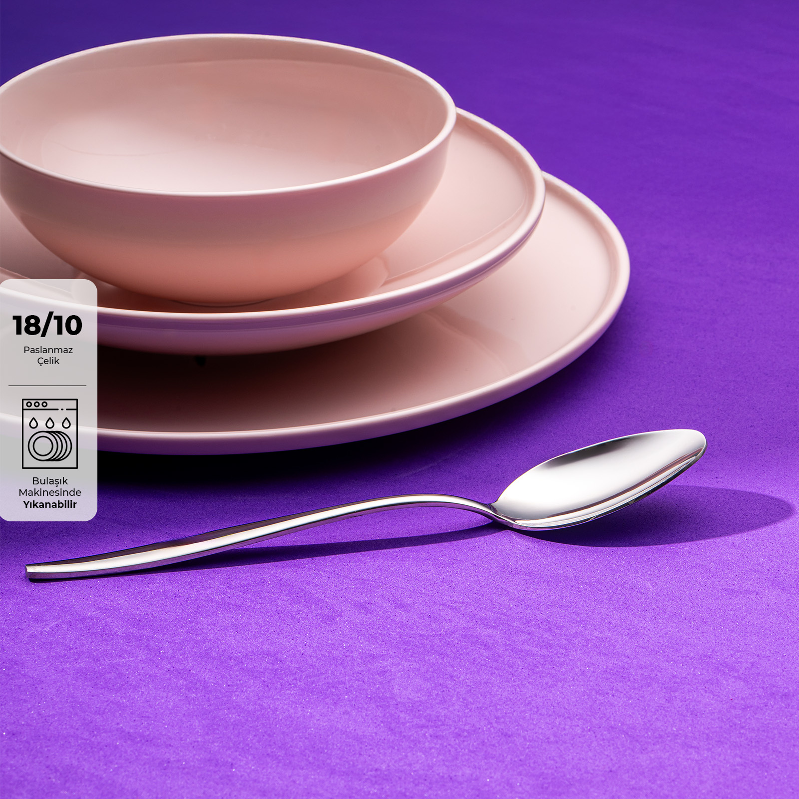 Emsan Reyhan Tekli Tatlı Kaşığı 16 cm