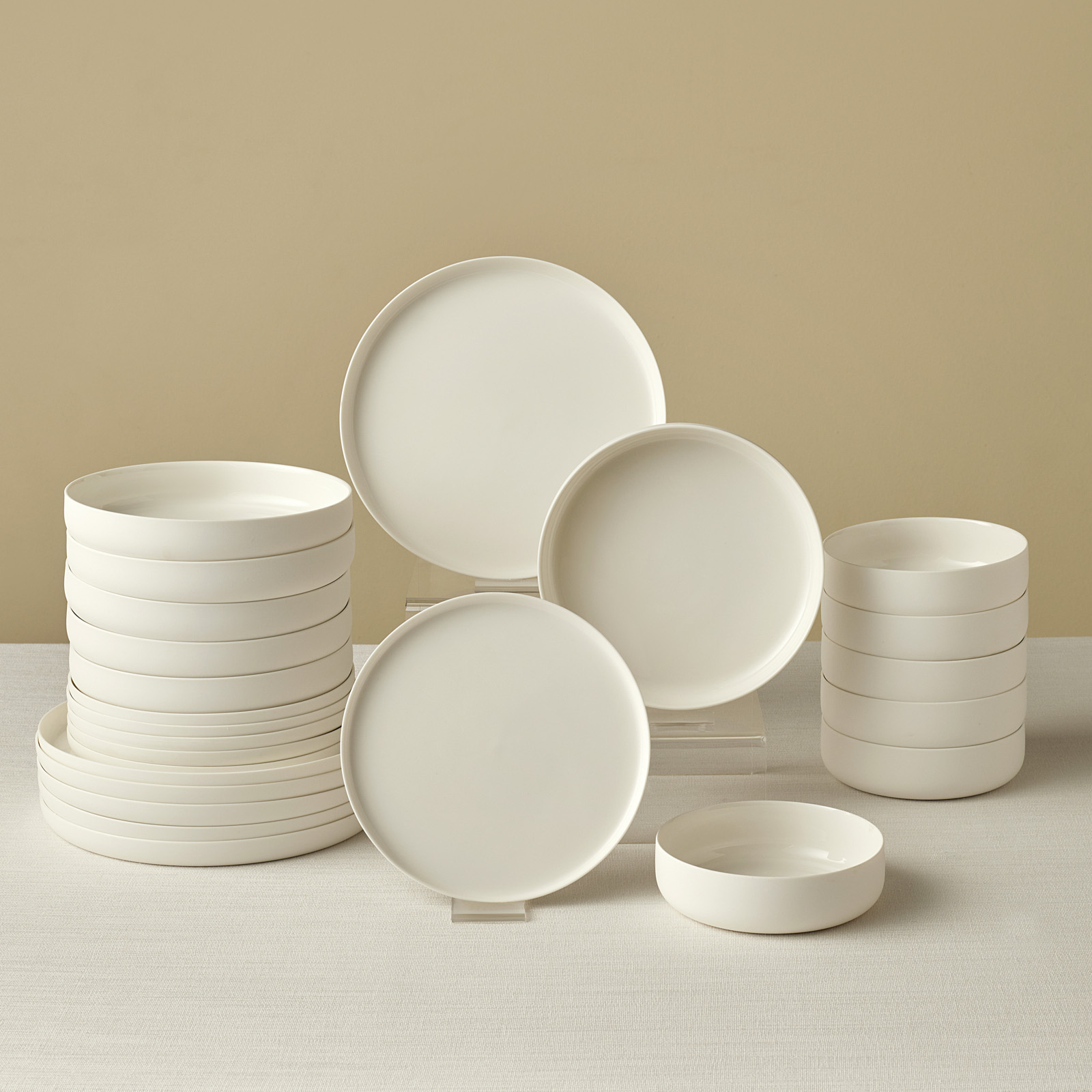 Karaca Earth Collection Finesse 24 Parça 6 Kişilik Yemek Takımı Beyaz