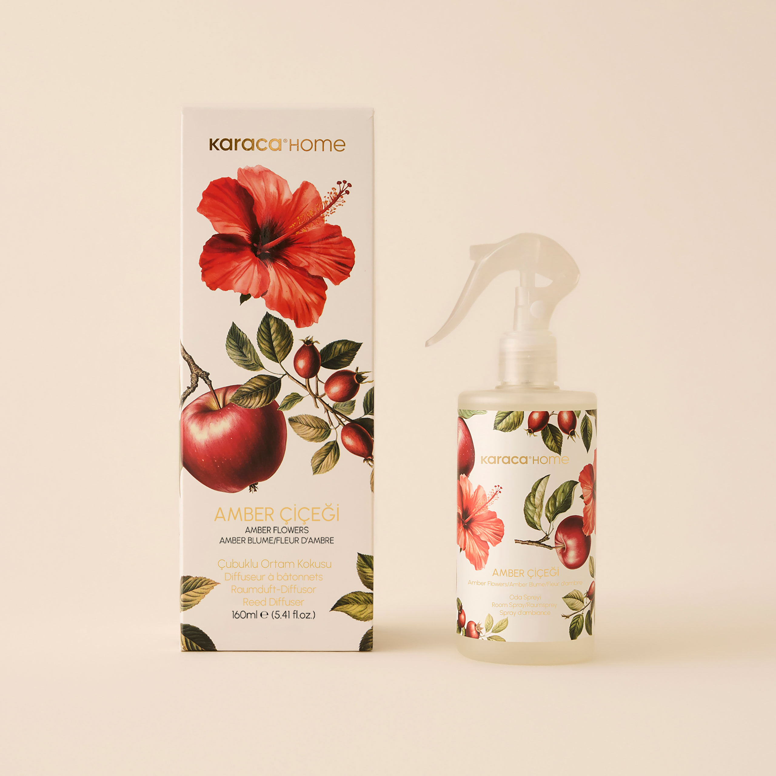 Karaca Home Klasik Amber Çiçeği Oda ve Çamaşır Spreyi 330 Ml