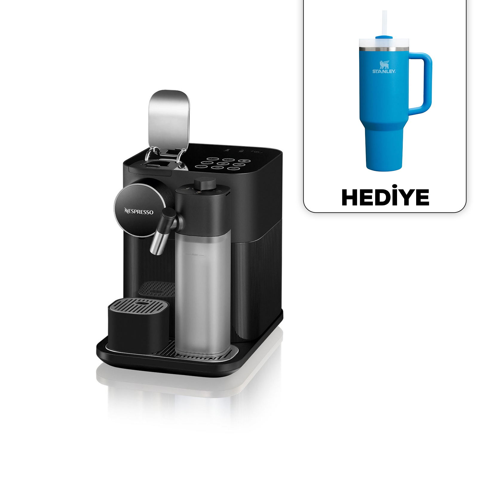 Nespresso F541 Gran Latissima Süt Çözümlü Kahve Makinesi, Siyah