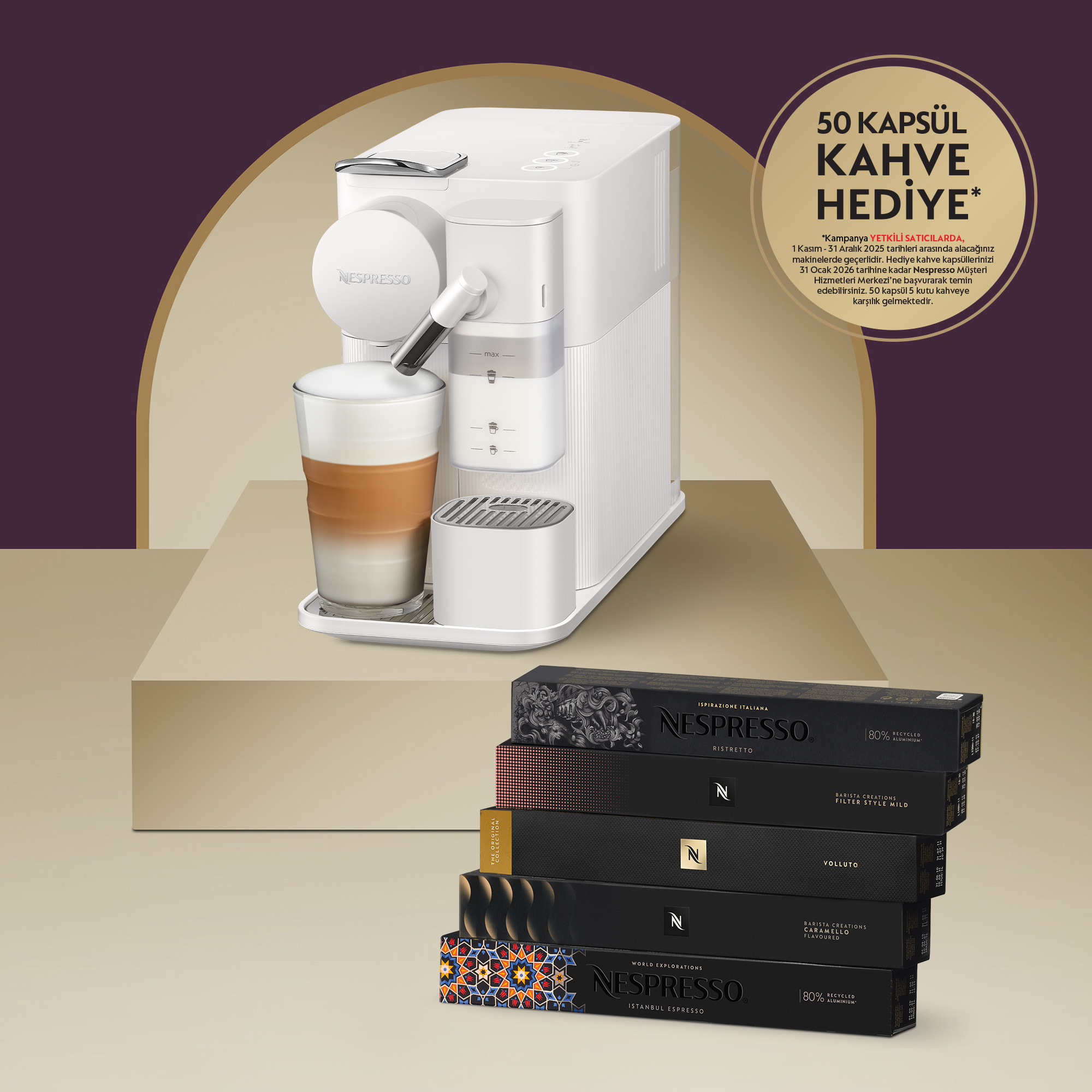 Nespresso F121 Latissima One Süt Çözümlü Kahve Makinesi Beyaz